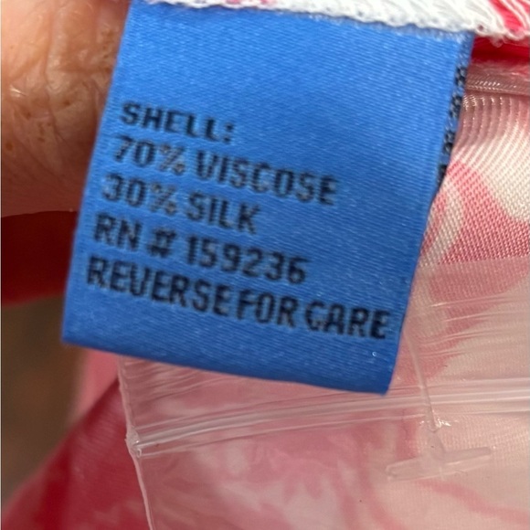 J McLaughlin Fernanda Silk Blend Pink White Floral Dress Sz 8 Rn159236 - Picture 8 of 8